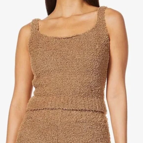 SKIMS Cozy Knit Tank  Camel S/M - Picture 1 of 4